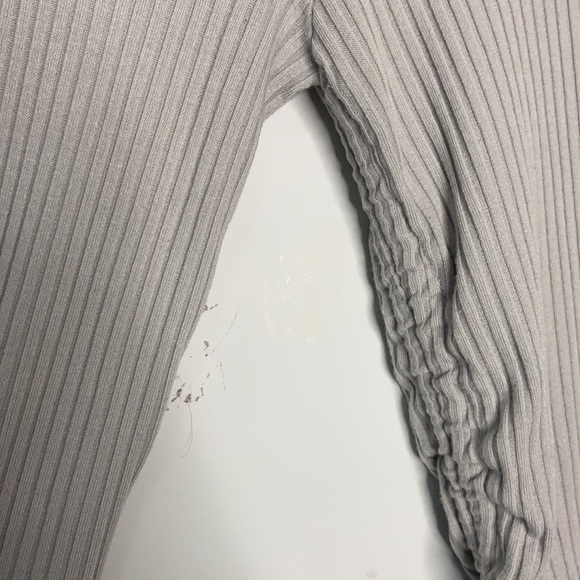 Urban Outfitters Ribbed Long Sleeve Top with Drawstring Sides Detail - Picture 4 of 11